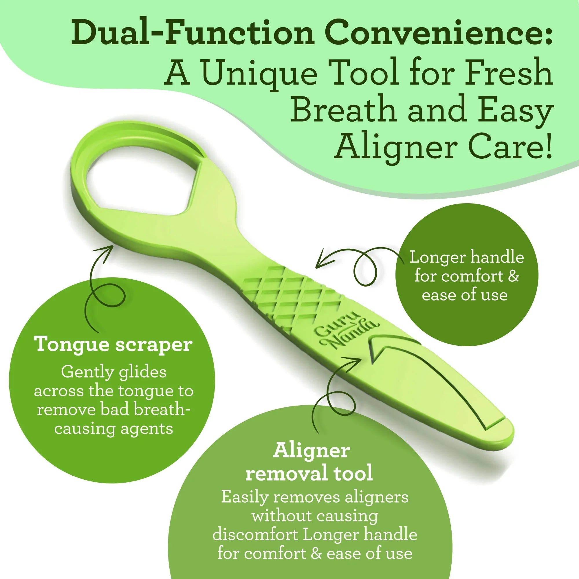 Ultimate Dual Function Tongue Scraper with Aligner Remover ¨C 40 Count