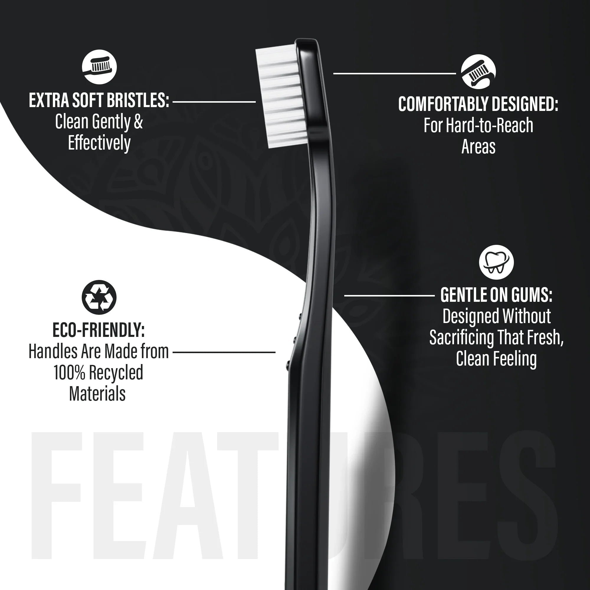 Yin & Yang Extra-Soft Toothbrush ¨C 2 Pack