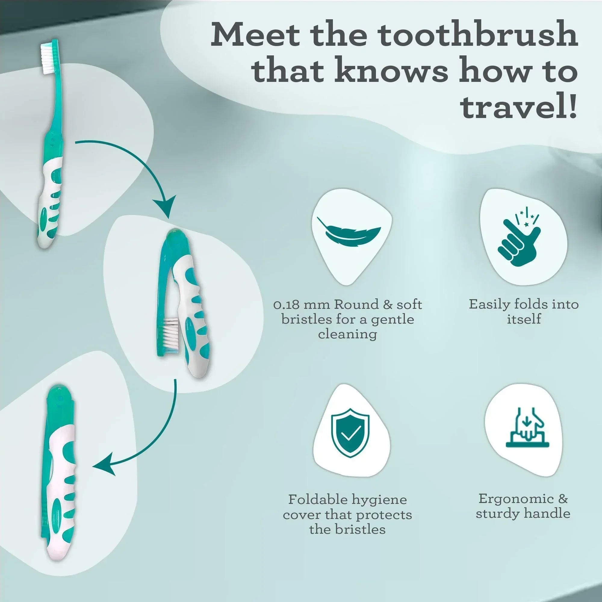 Travel Kit ¨C Folding Toothbrush & Hydroxyapatite Toothpaste. Jasmine Mint ¨C 0.98 oz