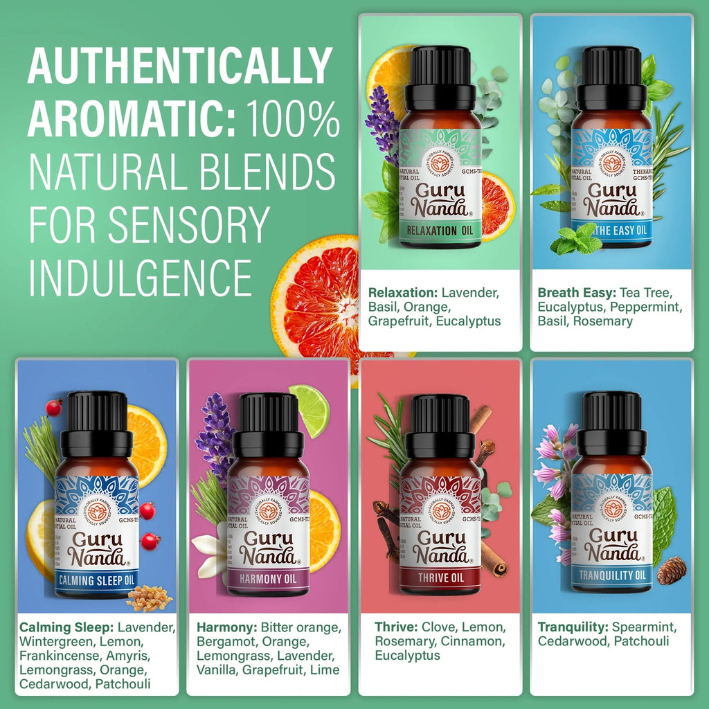 6 Essential Oil Blends Set. 10 ML
