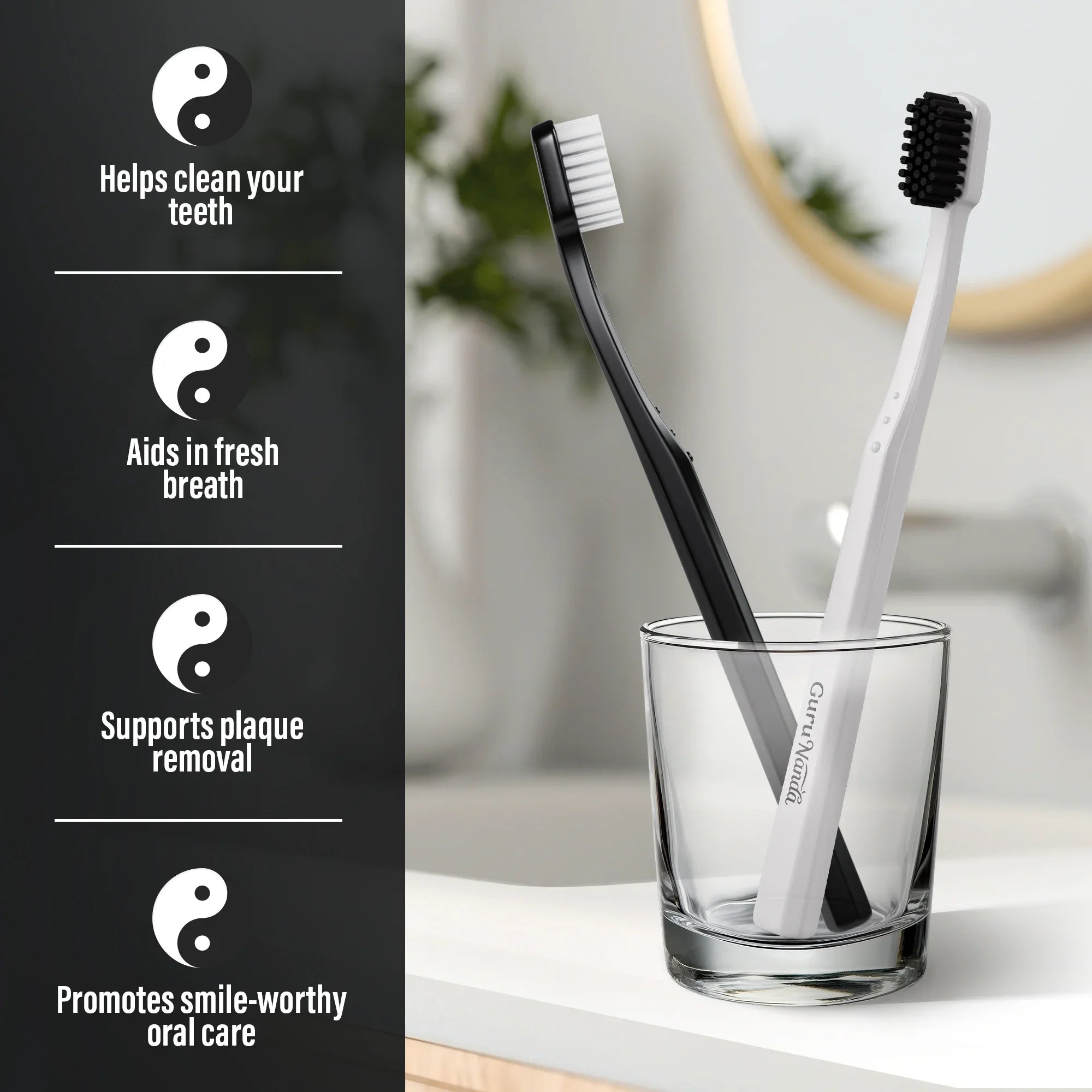 Yin & Yang Extra-Soft Toothbrush ¨C 2 Pack