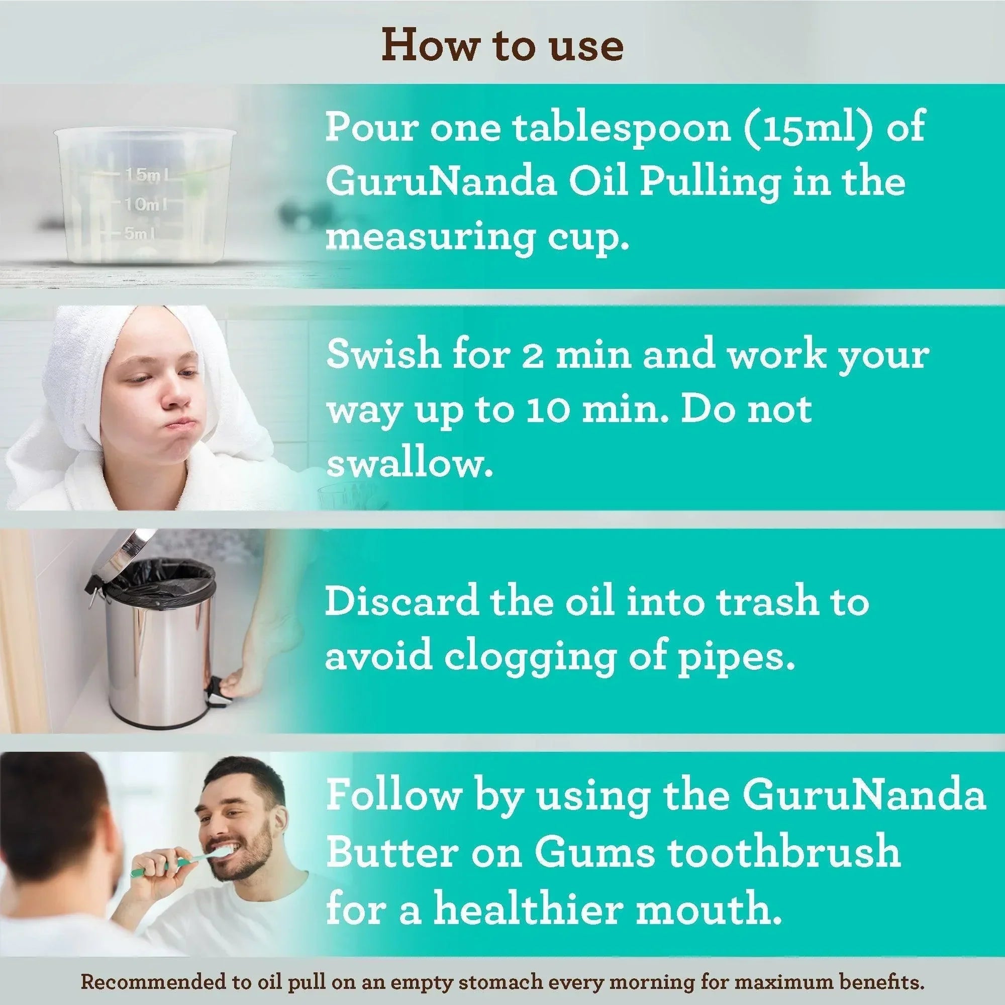 Cocomint Oil Pulling with 7 Essential Oils & Vitamins D3. E & K2
