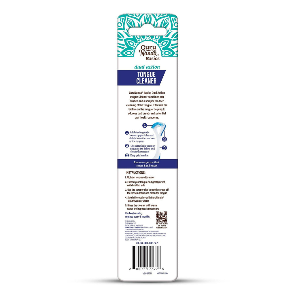 Dual Action Tongue Cleaner ¨C 1 Pack (Colors May Vary)