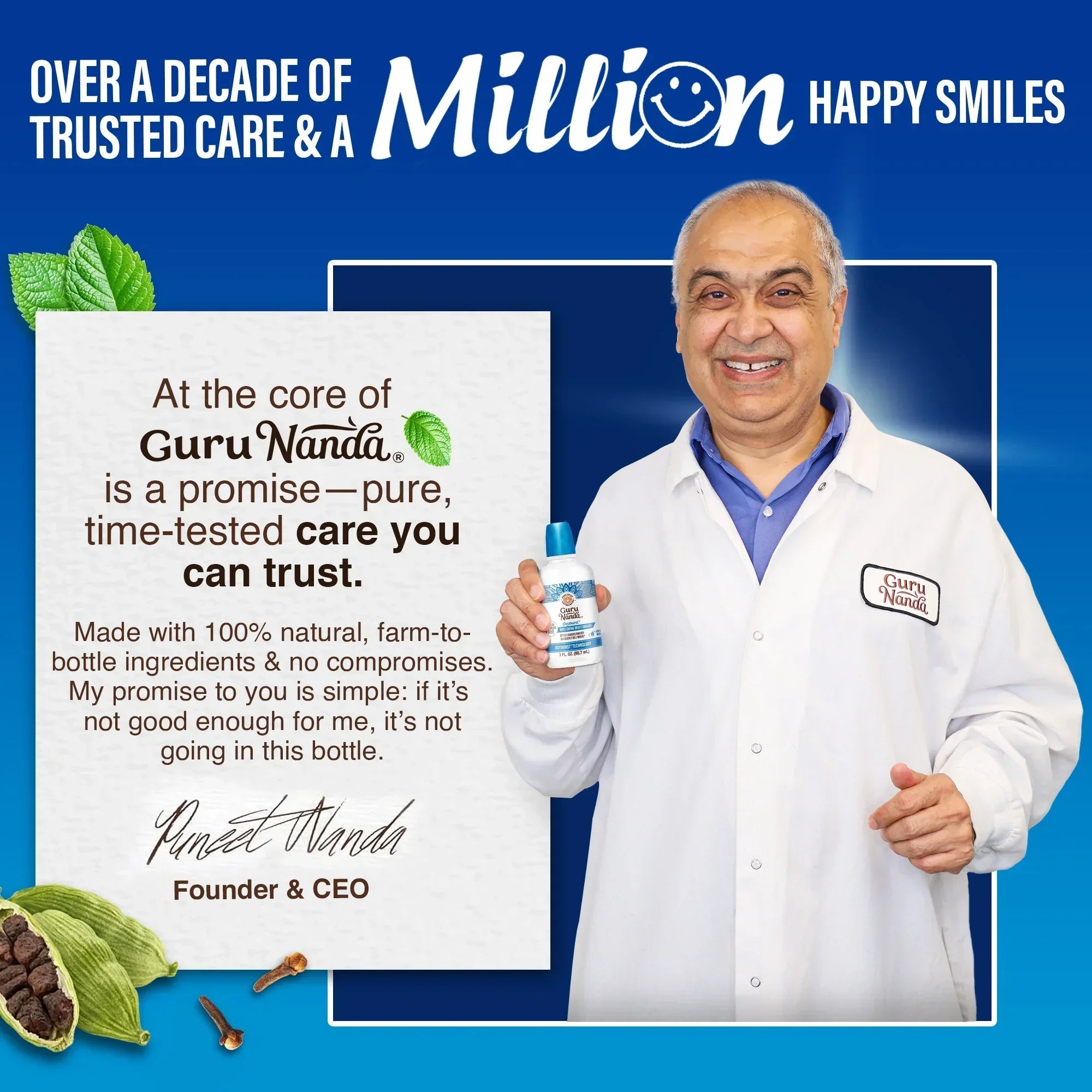 Oxyburst Whitening Oral Rinse. Fresh Mint