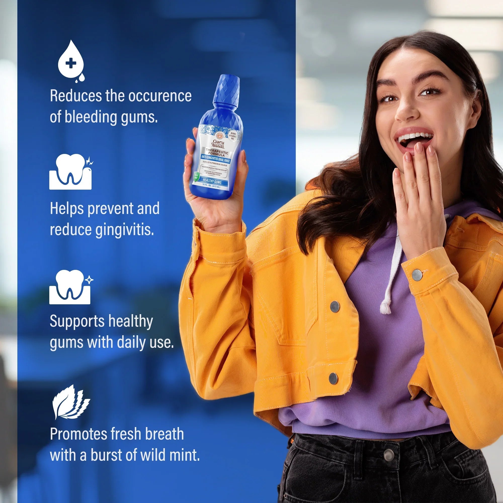 Healthy Gums Oral Rinse. Wild Mint