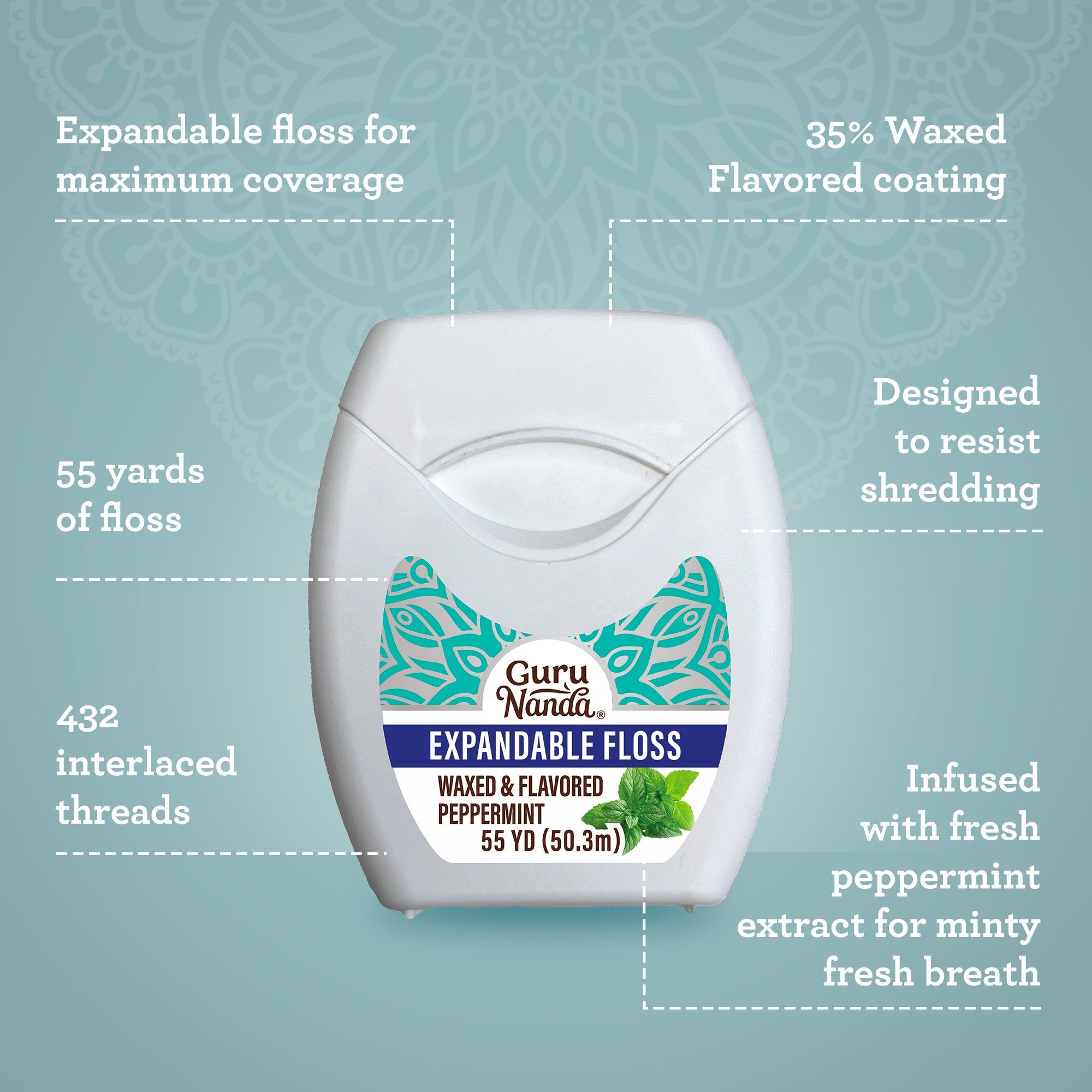 Peppermint Flavored Expandable Dental Floss ¨C 55 Yards