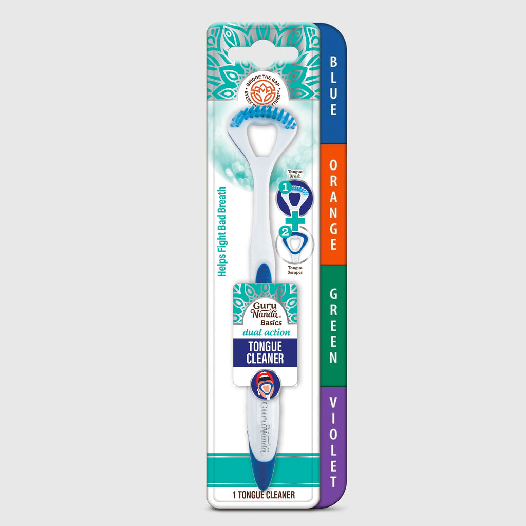 Dual Action Tongue Cleaner ¨C 1 Pack (Colors May Vary)