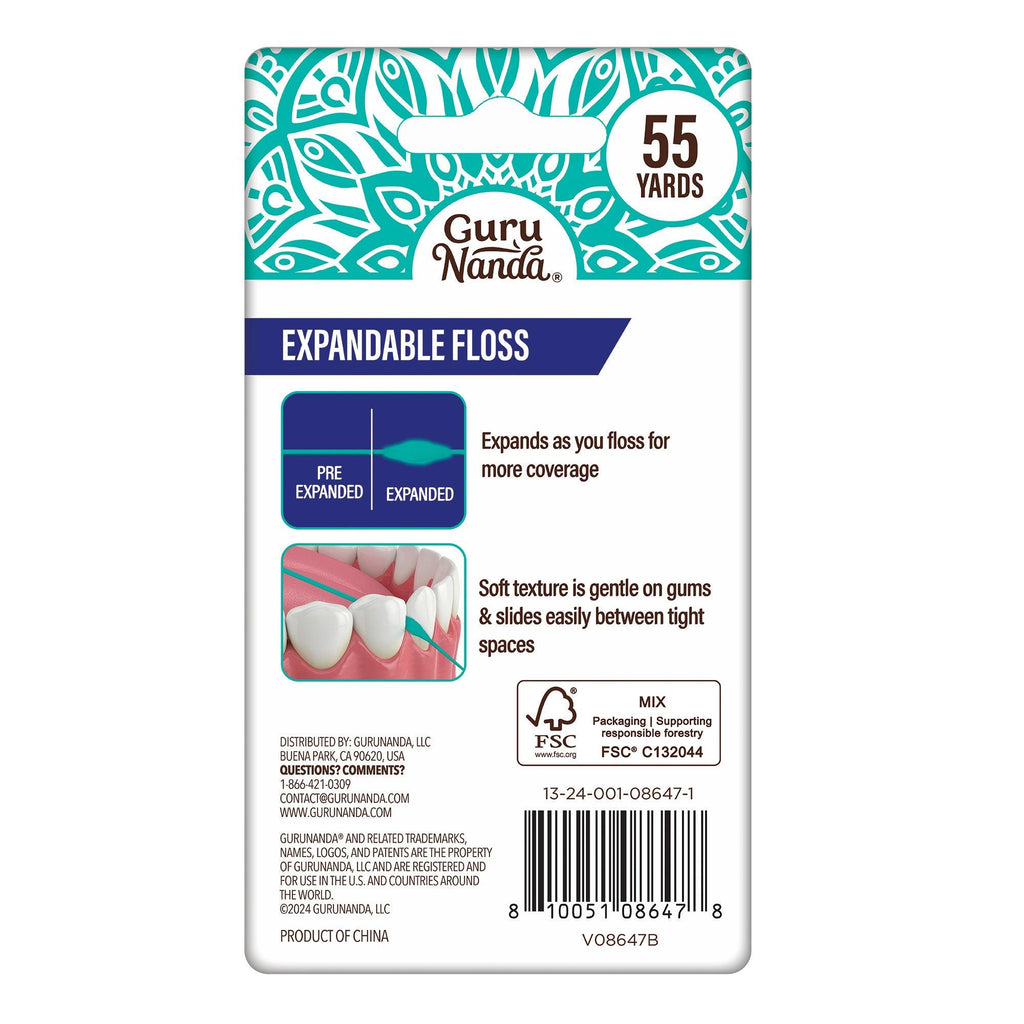 Peppermint Flavored Expandable Dental Floss ¨C 55 Yards