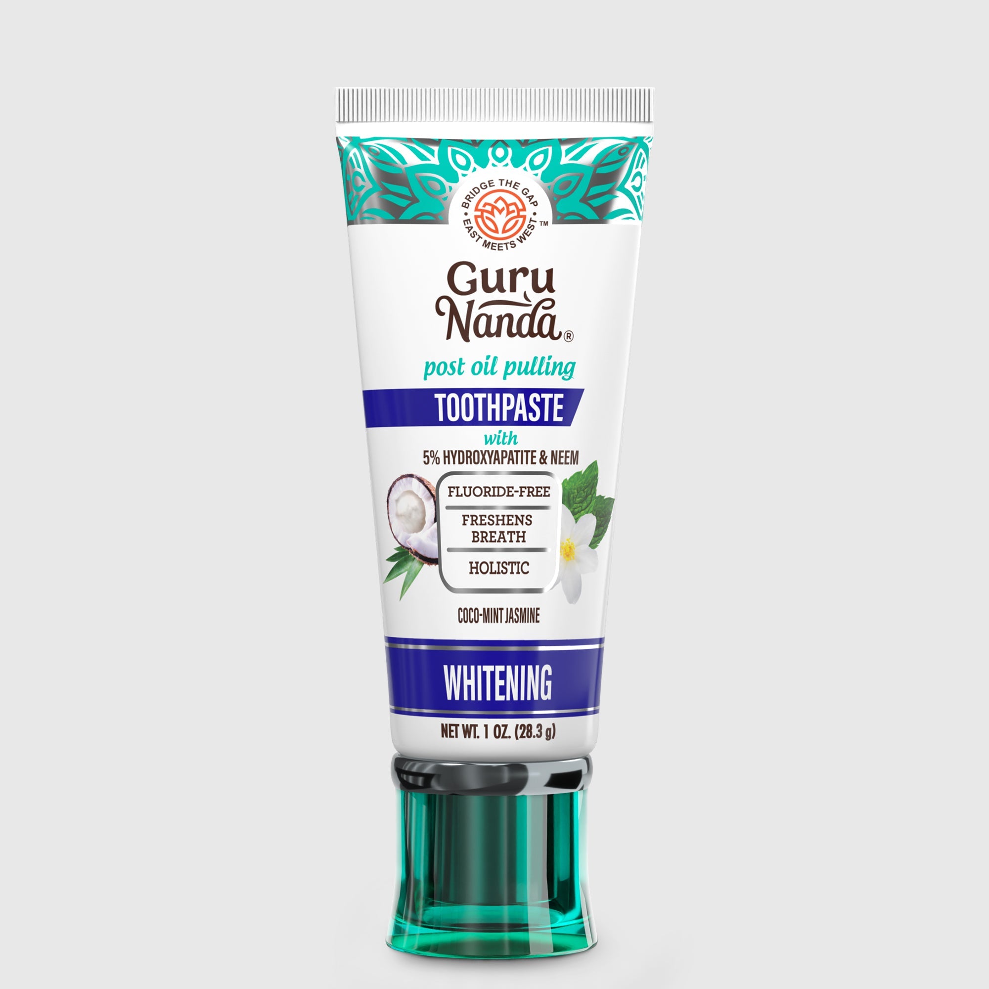 Hydroxyapatite & Neem Whitening Toothpaste. Fluoride Free