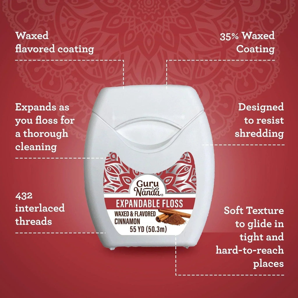 Cinnamon Flavored Expandable Dental Floss ¨C 55 Yards