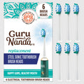 Steel Sonic Toothbrush Replacement Brush Heads ¨C 6 Pack