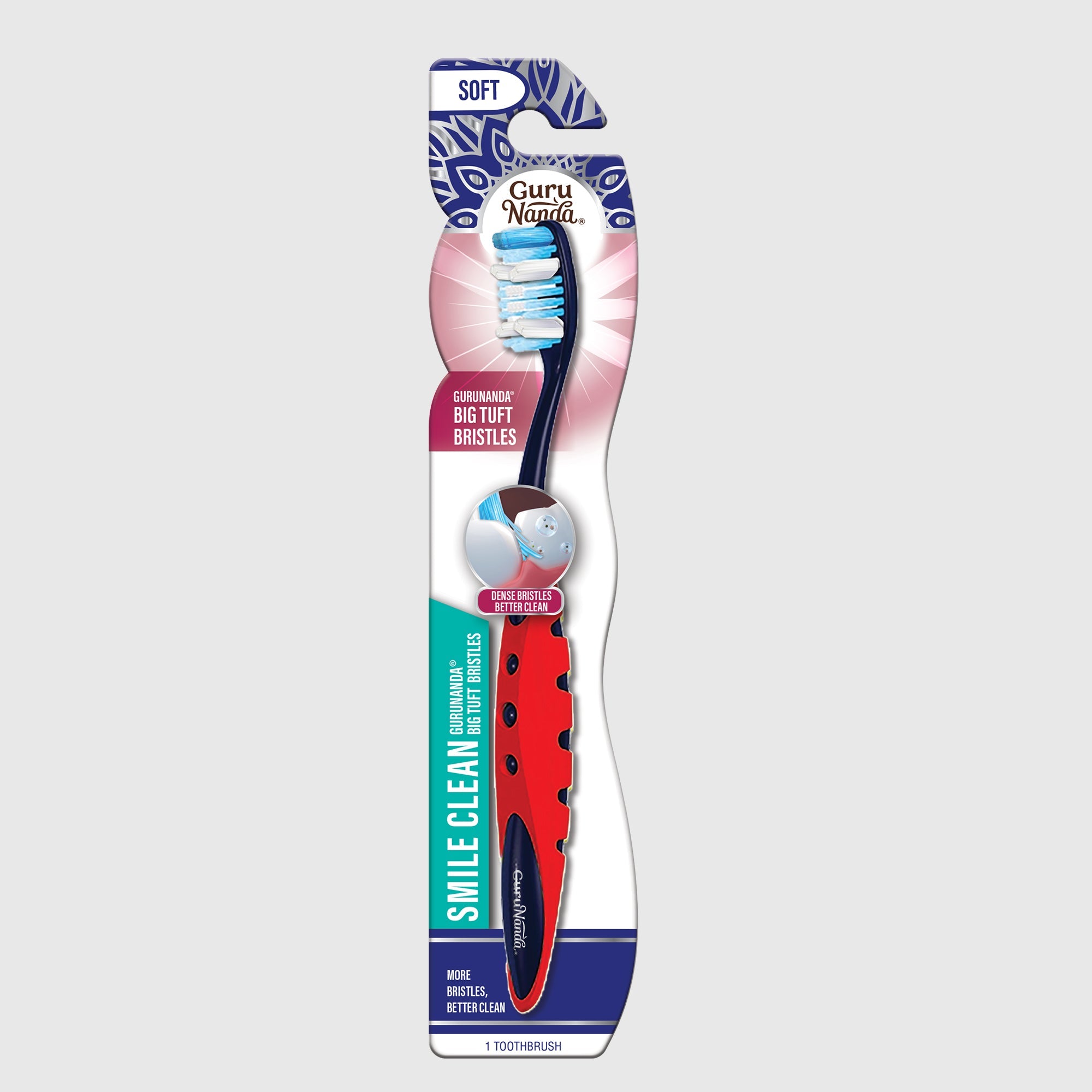 Smile Clean Big Tuft Bristles Toothbrush ¨C 1 Pack