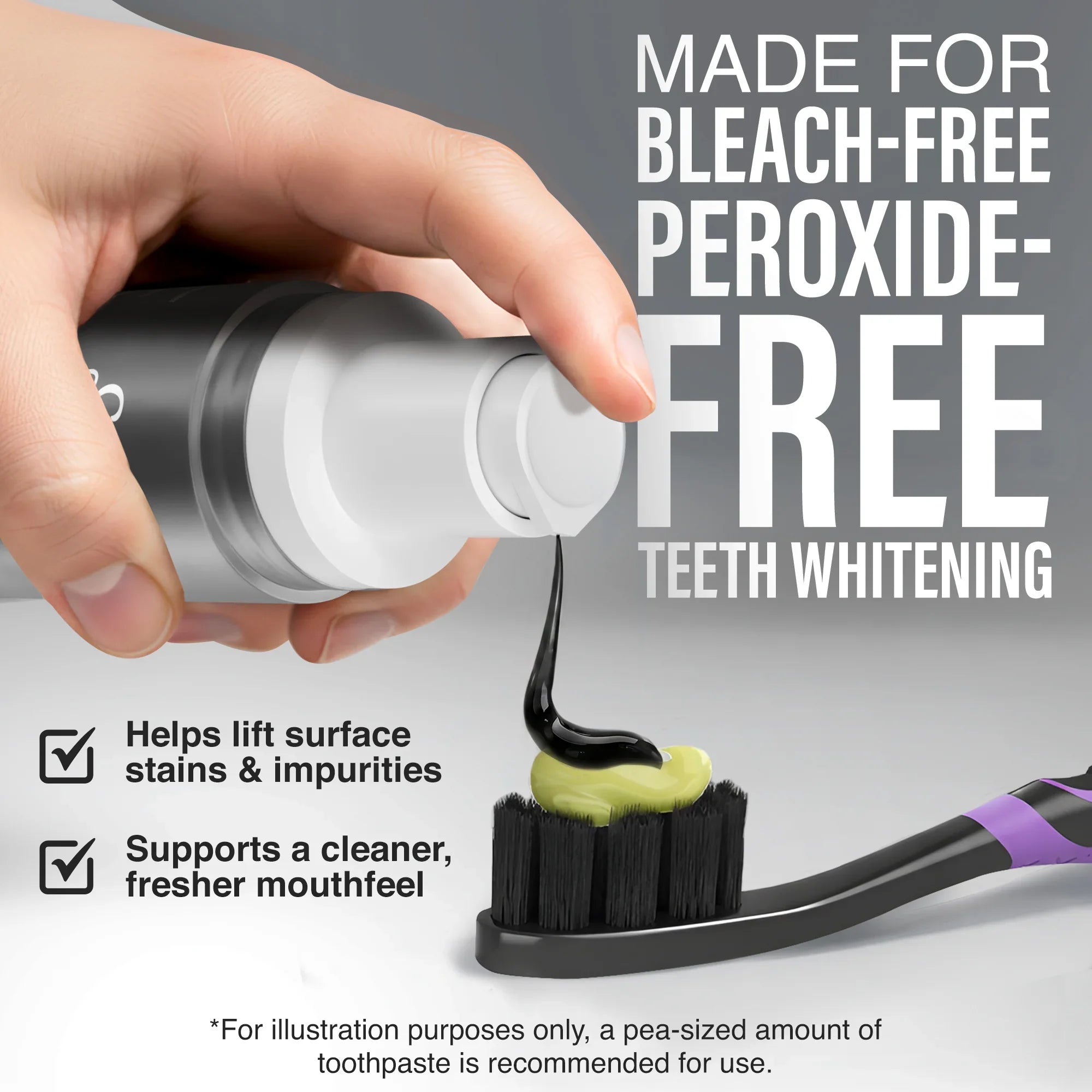 Charcoal Toothpaste Booster with 5% Charcoal Powder ¨C 1 fl oz