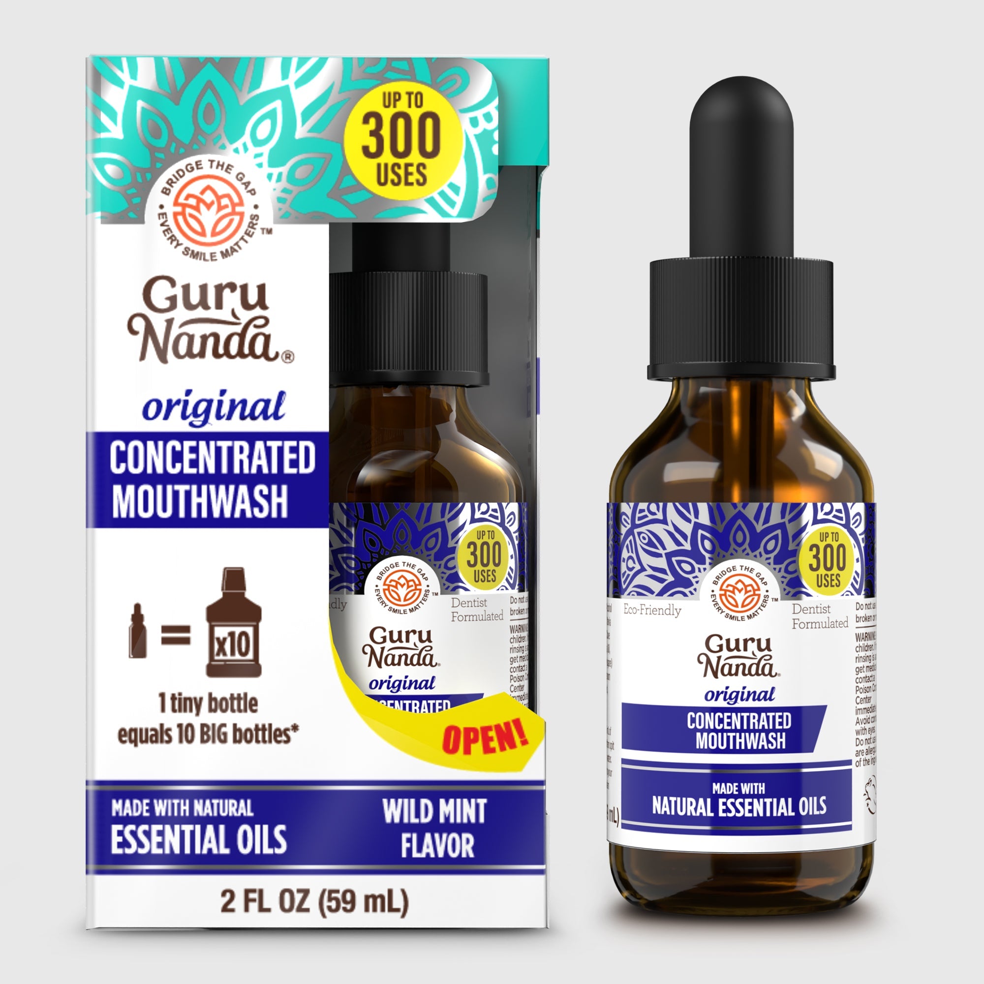 Concentrated Mouthwash. Wild Mint ¨C 2 fl oz