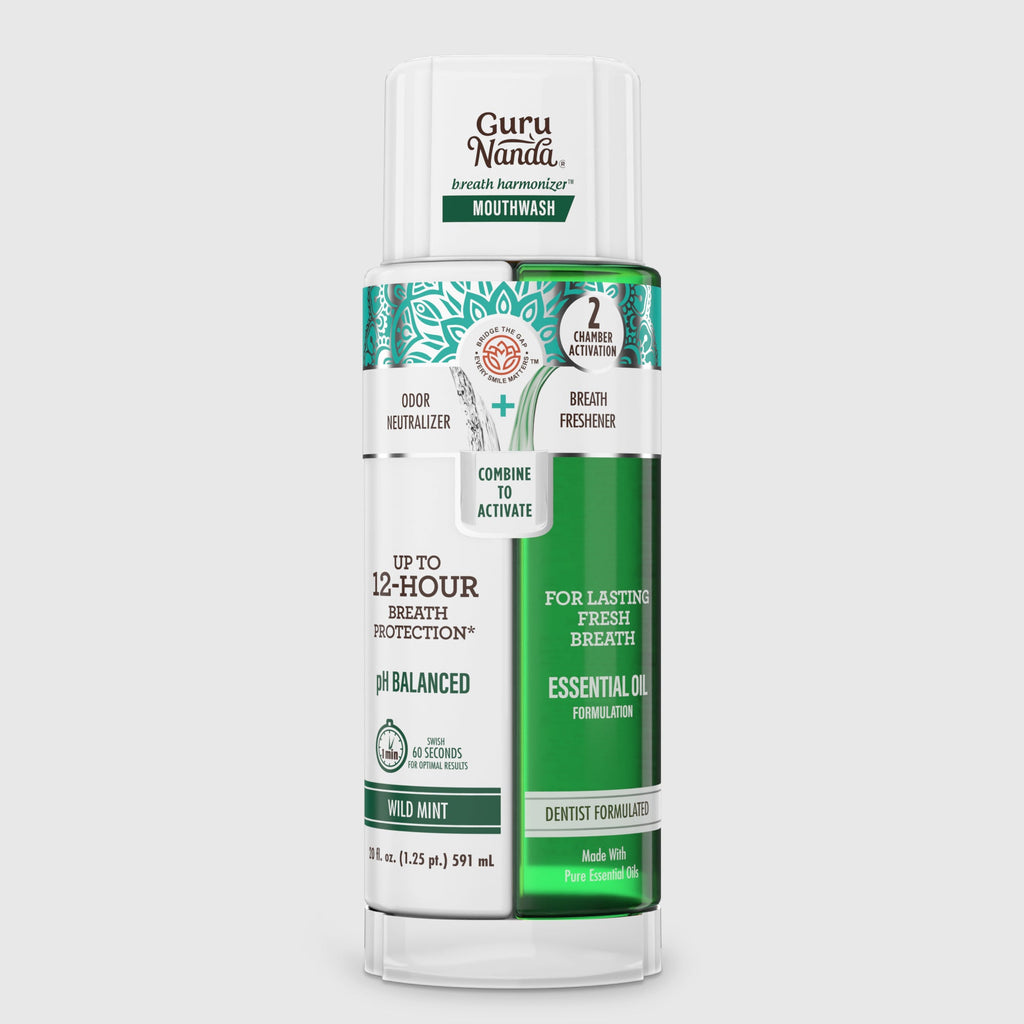 Dual Barrel Breath Harmonizer Mouthwash. Wild Mint