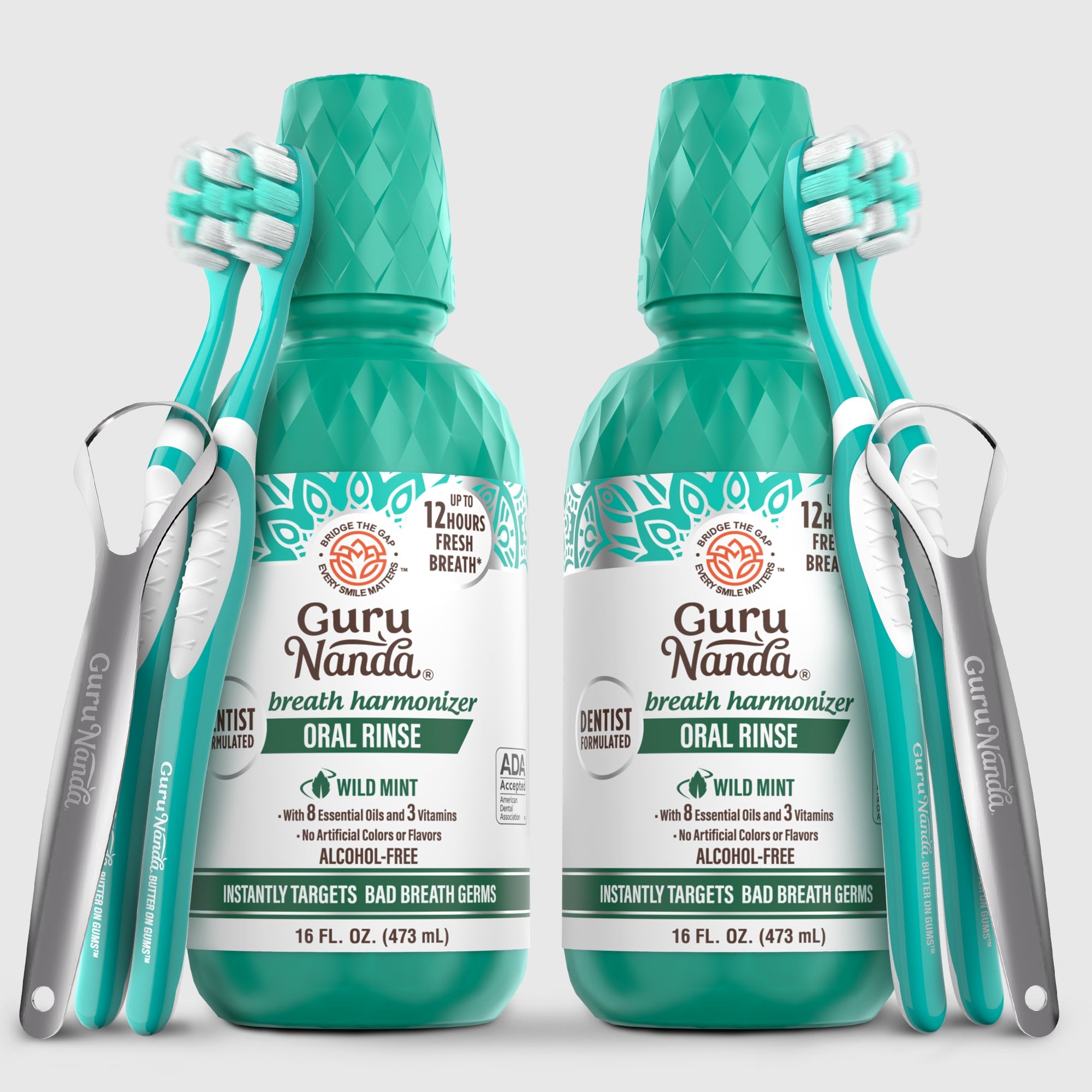 Fresh Breath Harmonizer Oral Rinse. Wild Mint
