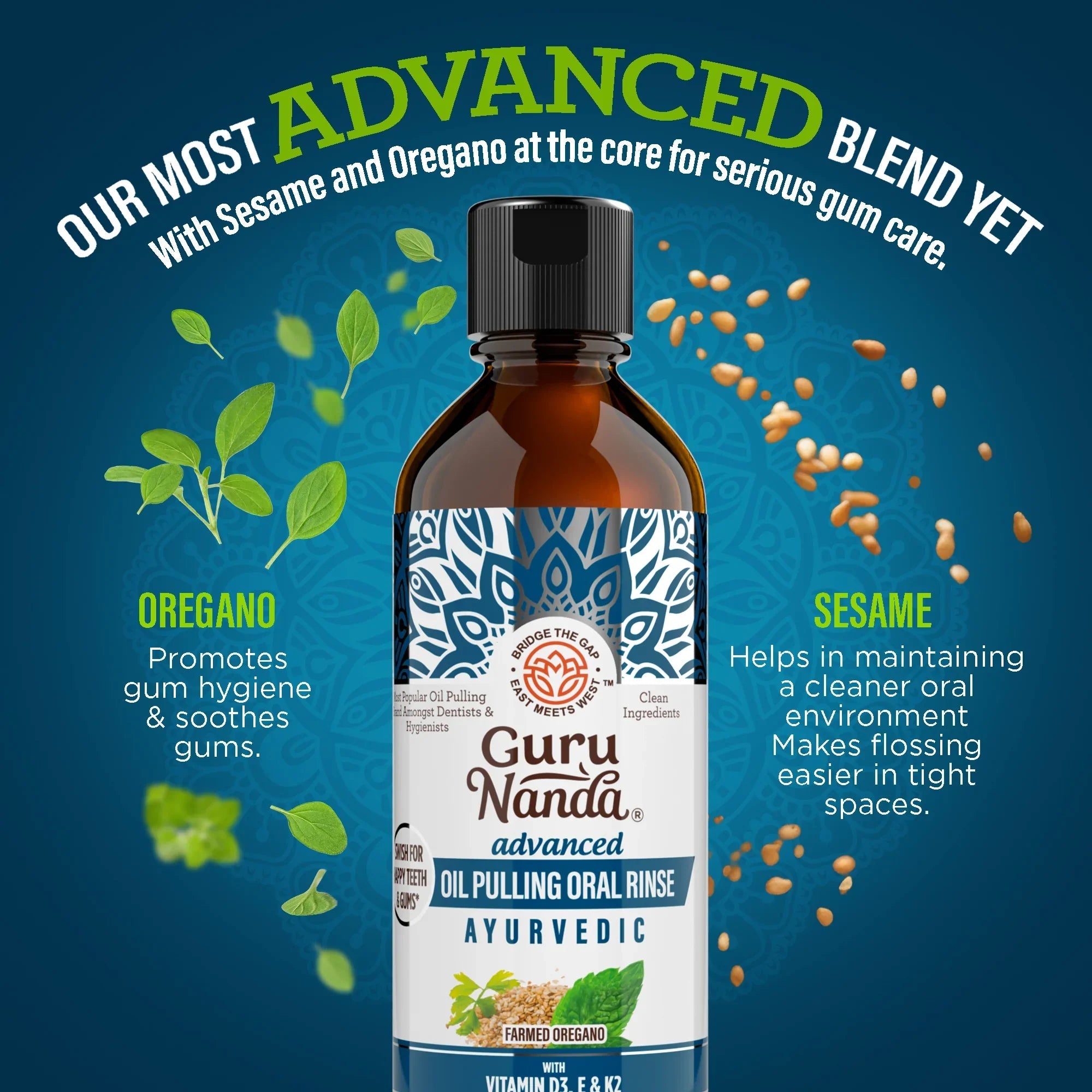 Advanced Oil Pulling with Sesame & Oregano ¨C 8 fl. oz.