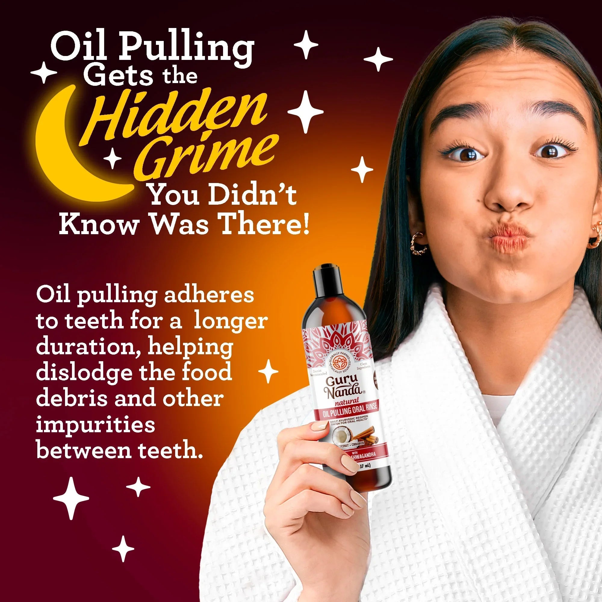 Cinnamon & Coconut Oil Pulling with Neem & Ashwagandha