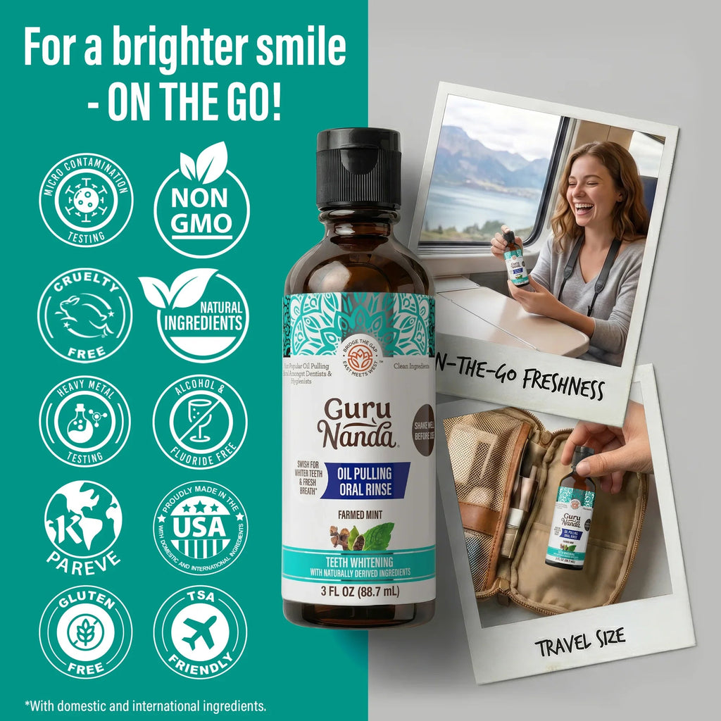 Cocomint Oil Pulling with 7 Essential Oils & Vitamins D3. E & K2