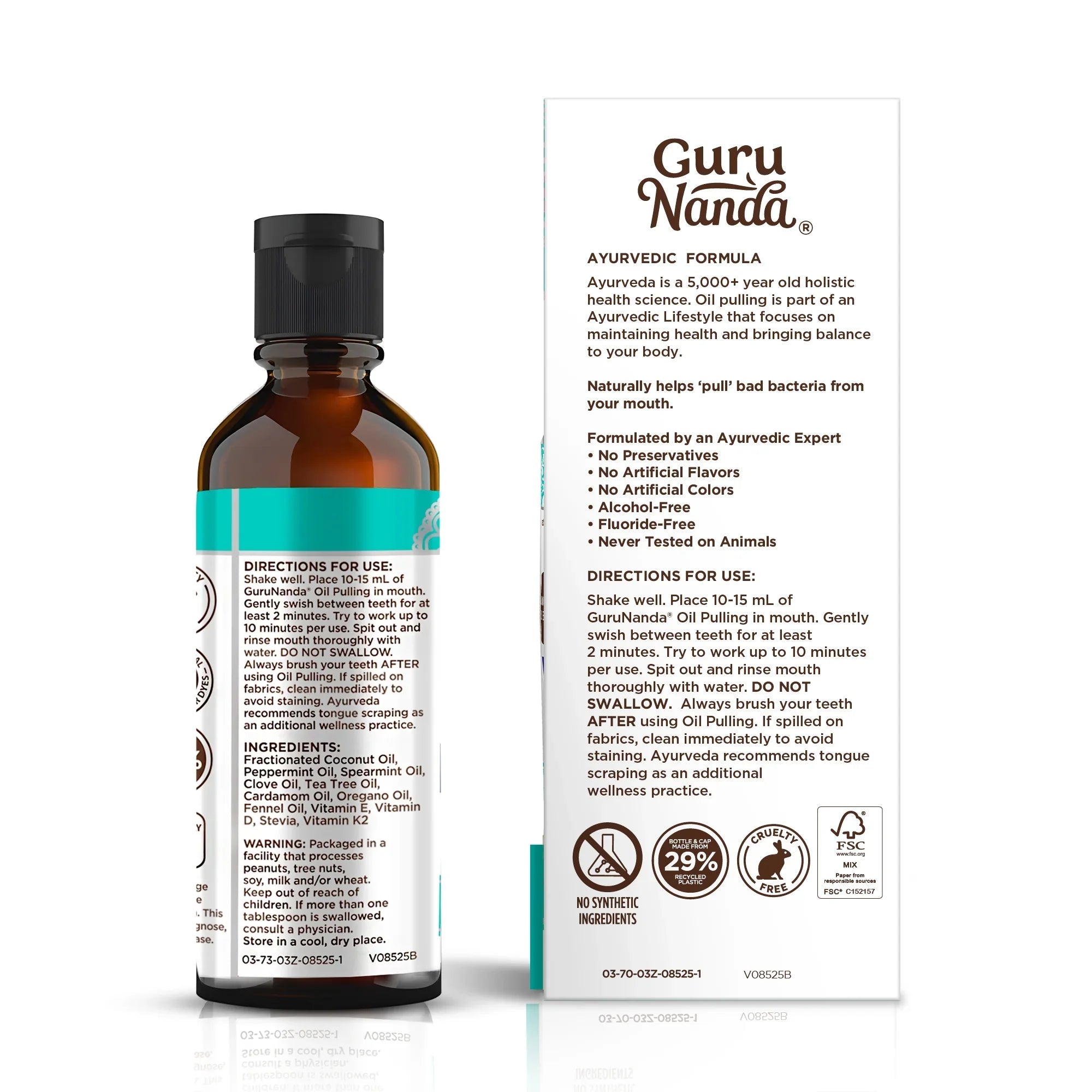 Cocomint Oil Pulling with 7 Essential Oils & Vitamins D3. E & K2
