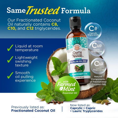 Cocomint Oil Pulling with 7 Essential Oils & Vitamins D3. E & K2