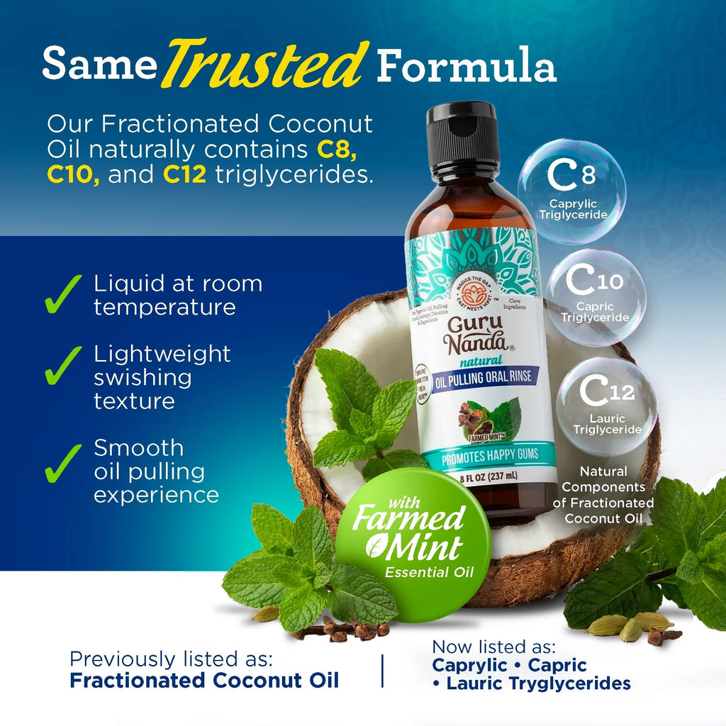Cocomint Oil Pulling with 7 Essential Oils & Vitamins D3. E & K2