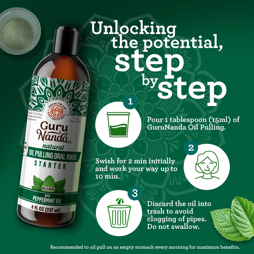 Coconut & Peppermint Oil Pulling. Starter Kit ¨C 8 fl. oz.