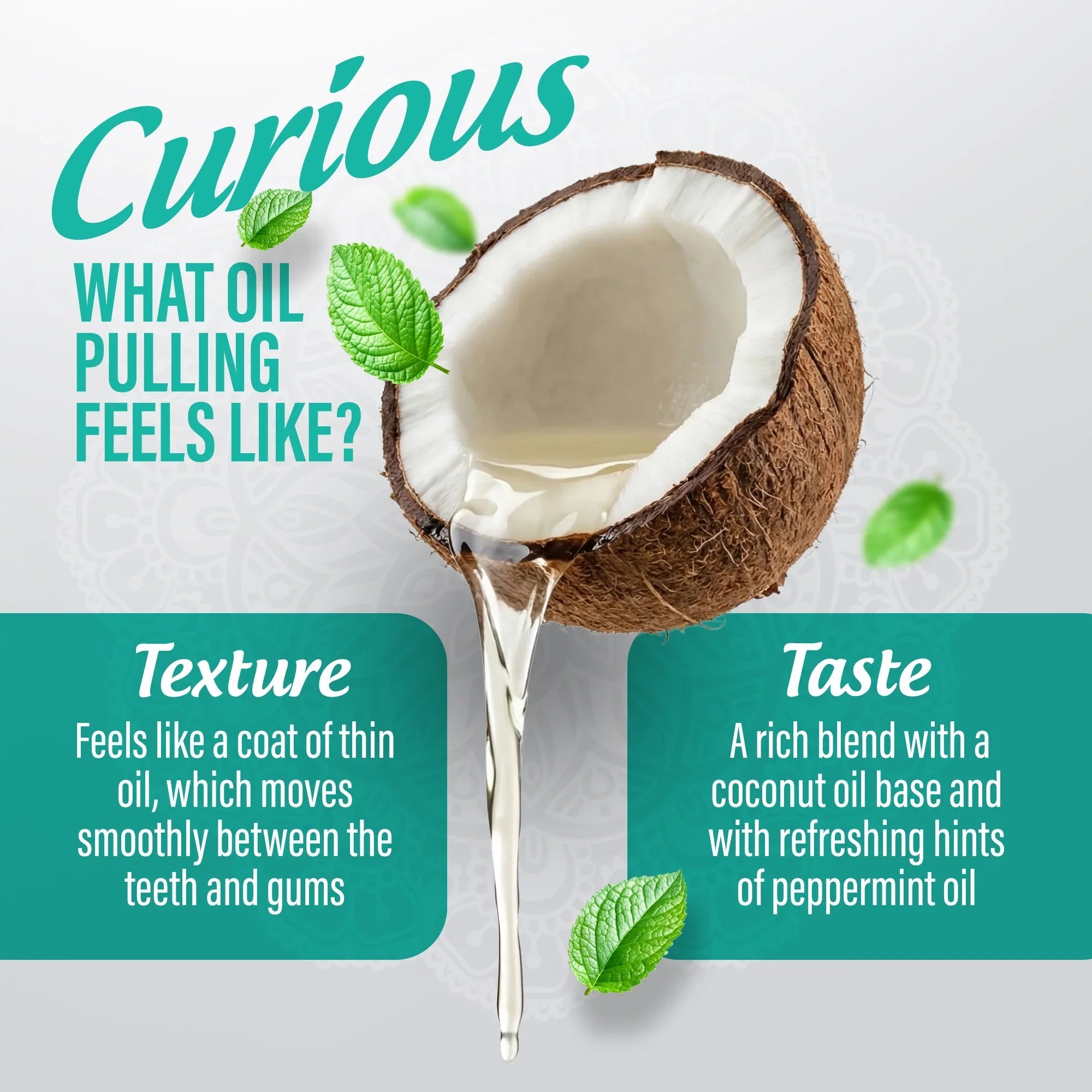 Cocomint Oil Pulling with 7 Essential Oils & Vitamins D3. E & K2