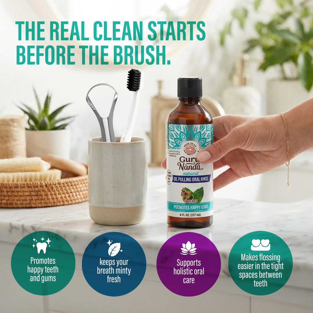 Cocomint Oil Pulling with 7 Essential Oils & Vitamins D3. E & K2