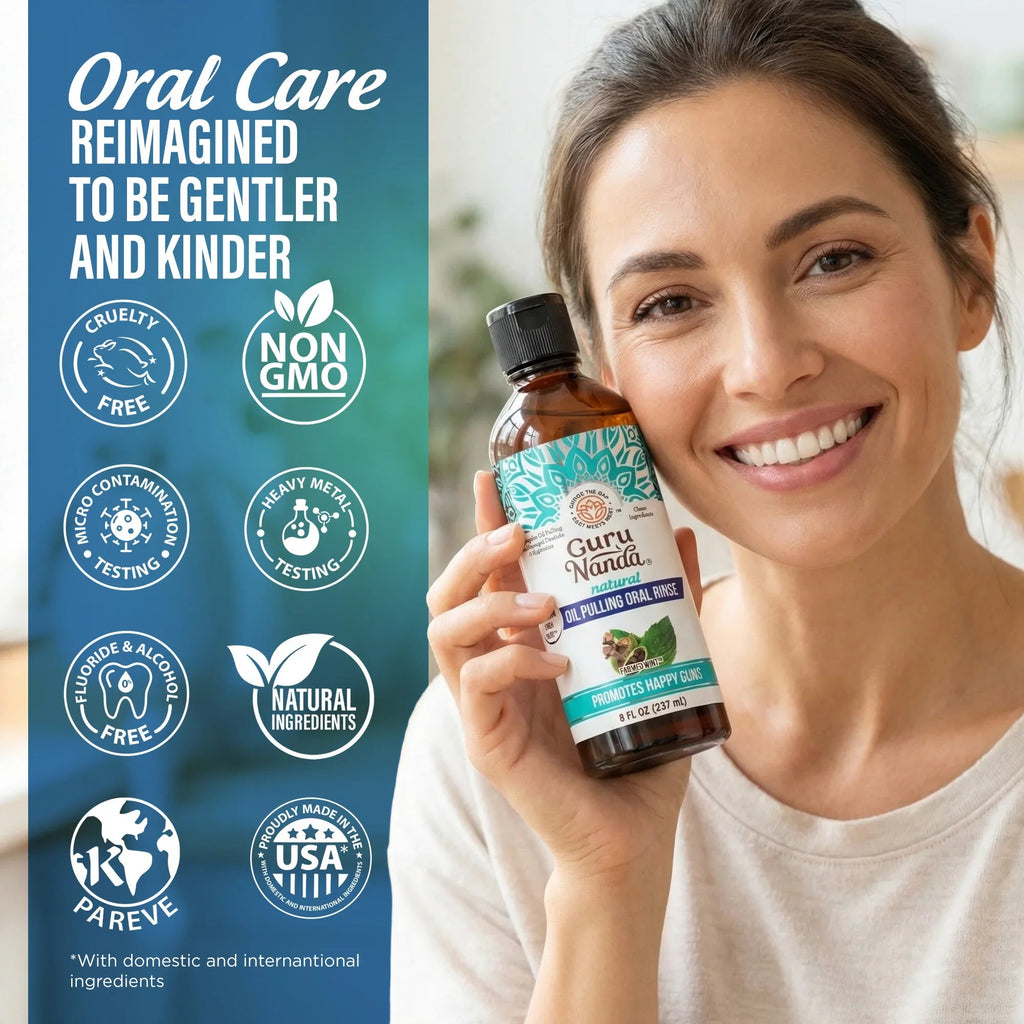 Cocomint Oil Pulling with 7 Essential Oils & Vitamins D3. E & K2