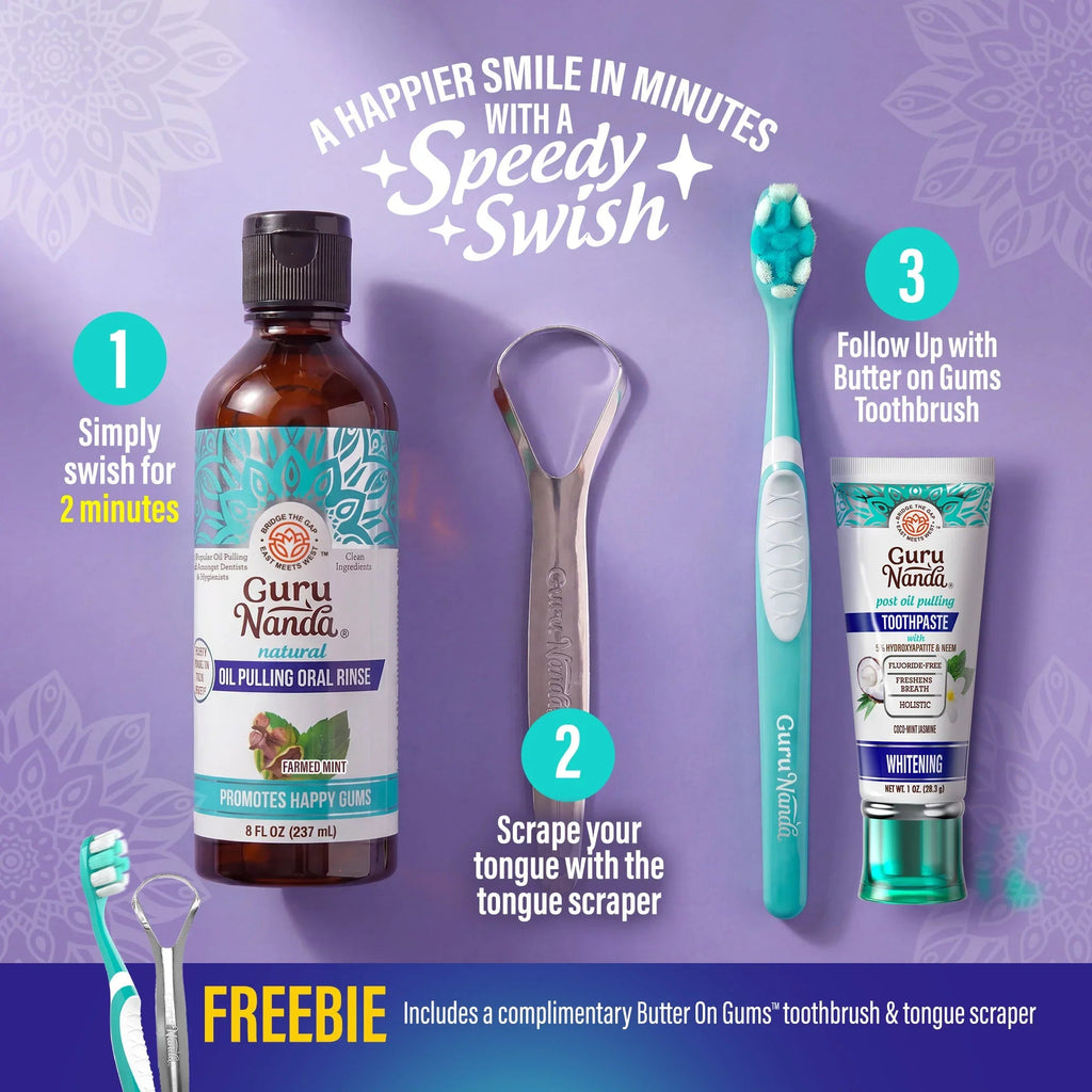 Cocomint Oil Pulling with 7 Essential Oils & Vitamins D3. E & K2