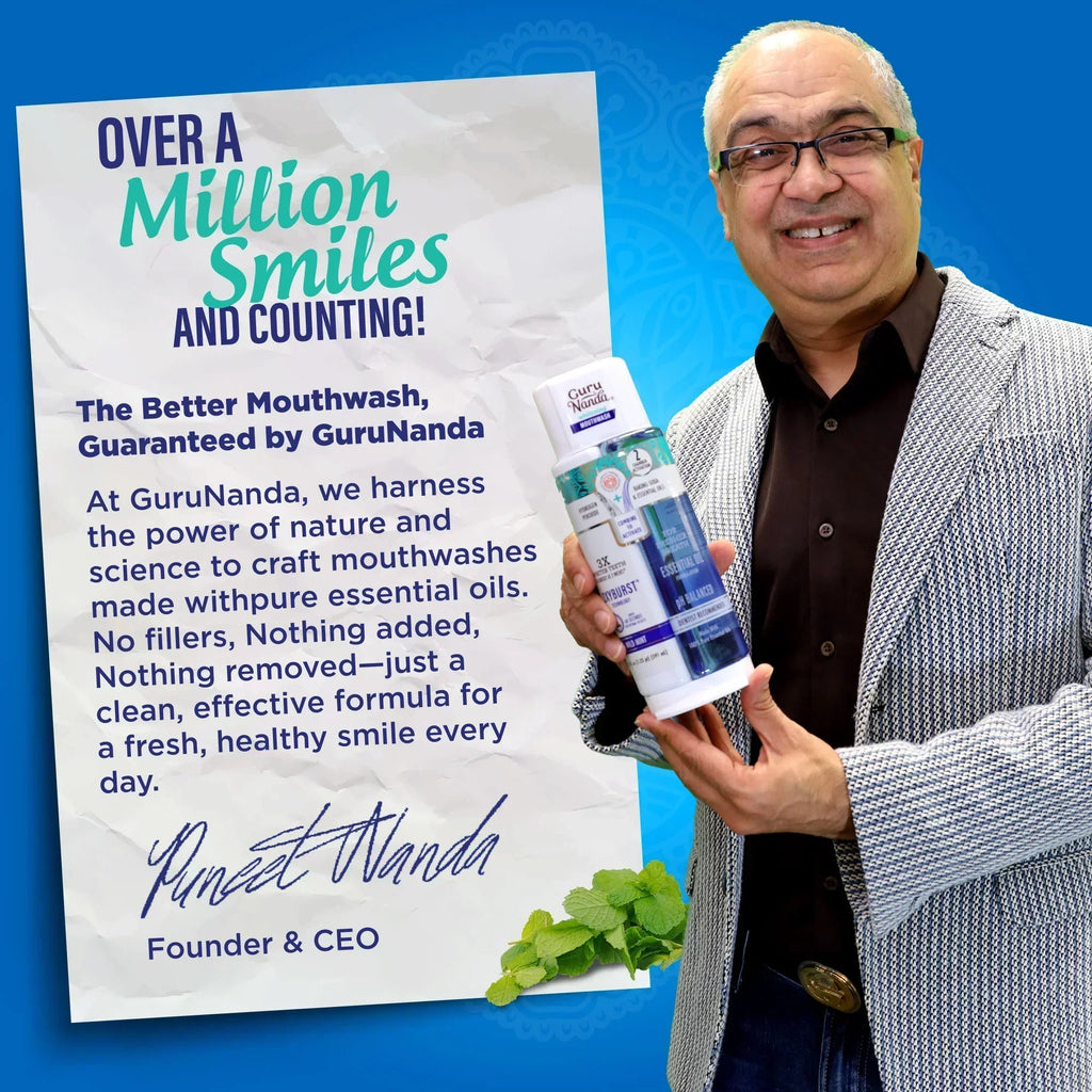 Dual Barrel Oxyburst Whitening Mouthwash. Wild Mint