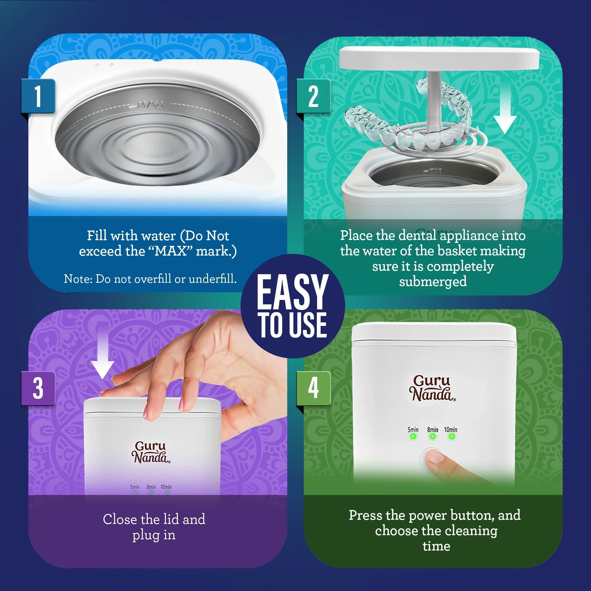 Retainer. Denture & Aligner Foam Cleaner & Cleaning Pod