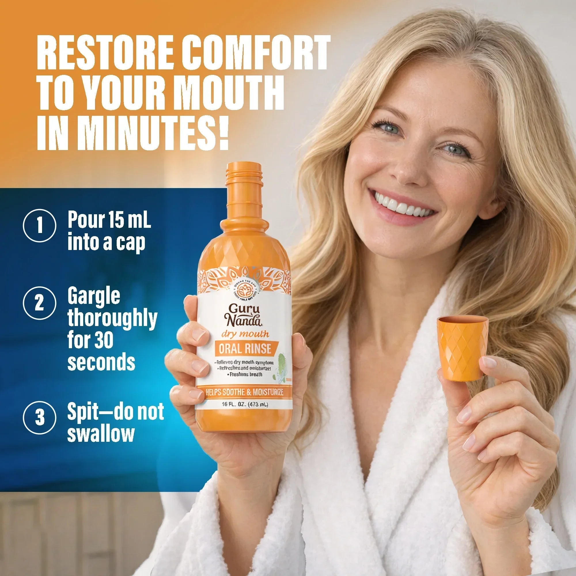 Dry Mouth Oral Rinse. Fresh Mint