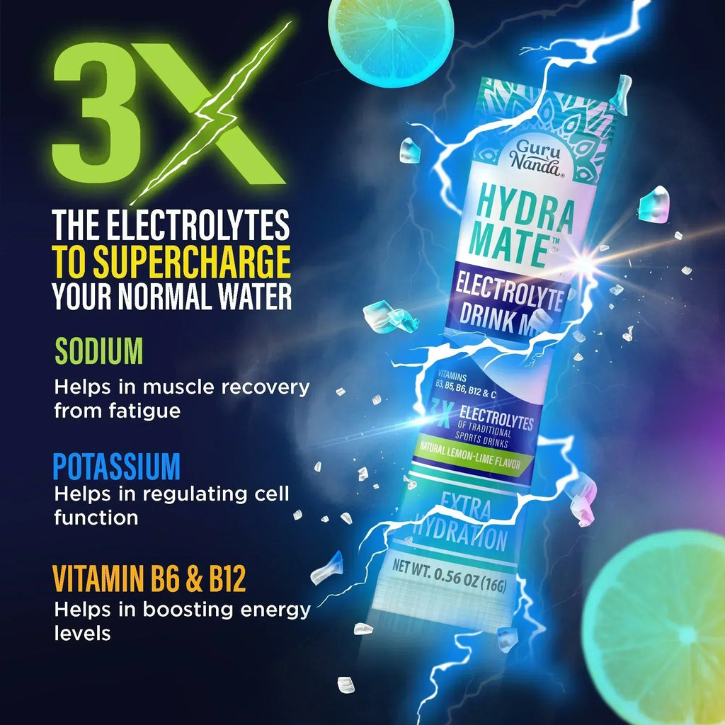 Hydramate Electrolyte Drink Mix. Lemon Lime ¨C 48 Count
