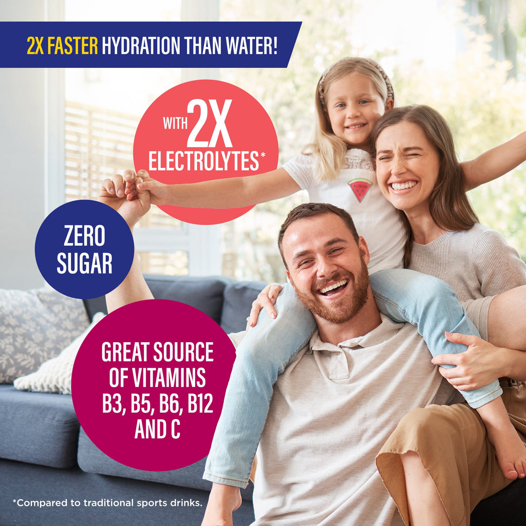 Liquid Hydration Electrolyte Drink Mix. Watermelon - 48 Count