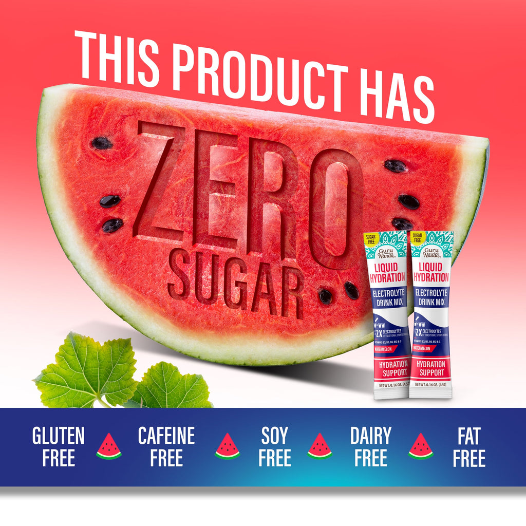 Liquid Hydration Electrolyte Drink Mix. Watermelon - 48 Count