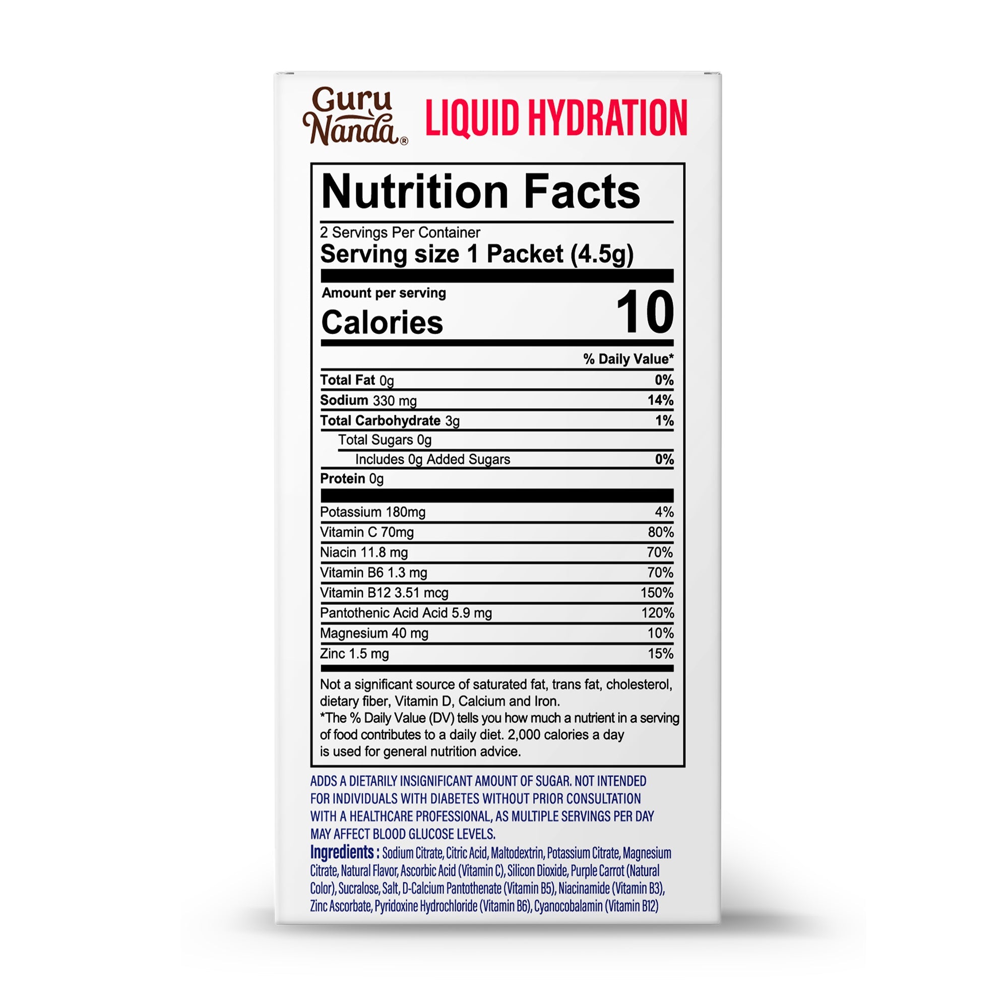 Liquid Hydration Electrolyte Drink Mix. Watermelon - 48 Count