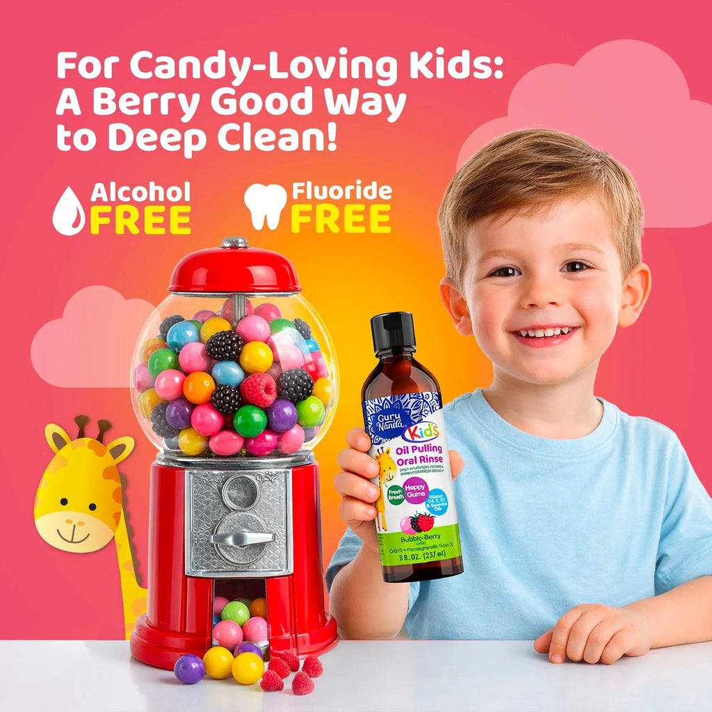 Kids Oil Pulling with Bubble Berry & CoQ10 ¨C 8 fl oz