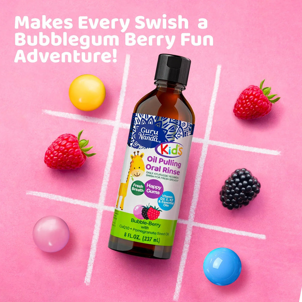 Kids Oil Pulling with Bubble Berry & CoQ10 ¨C 8 fl oz