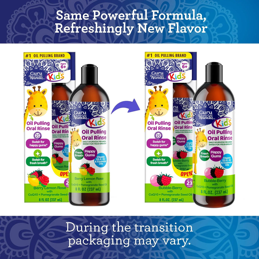 Kids Oil Pulling with Bubble Berry & CoQ10 ¨C 8 fl oz