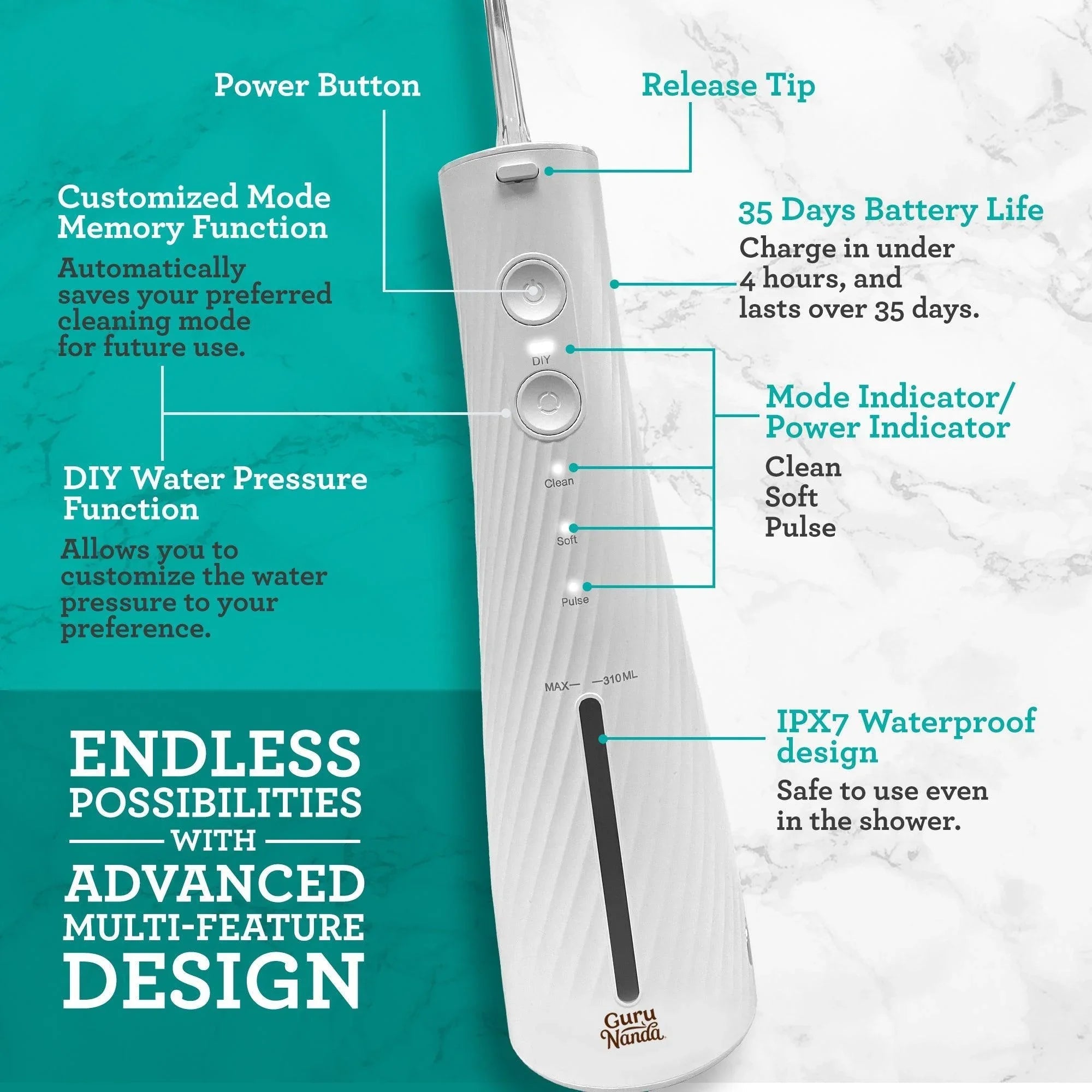Lion & Lamb 2.0 Portable Sonic Toothbrush & Water Flosser