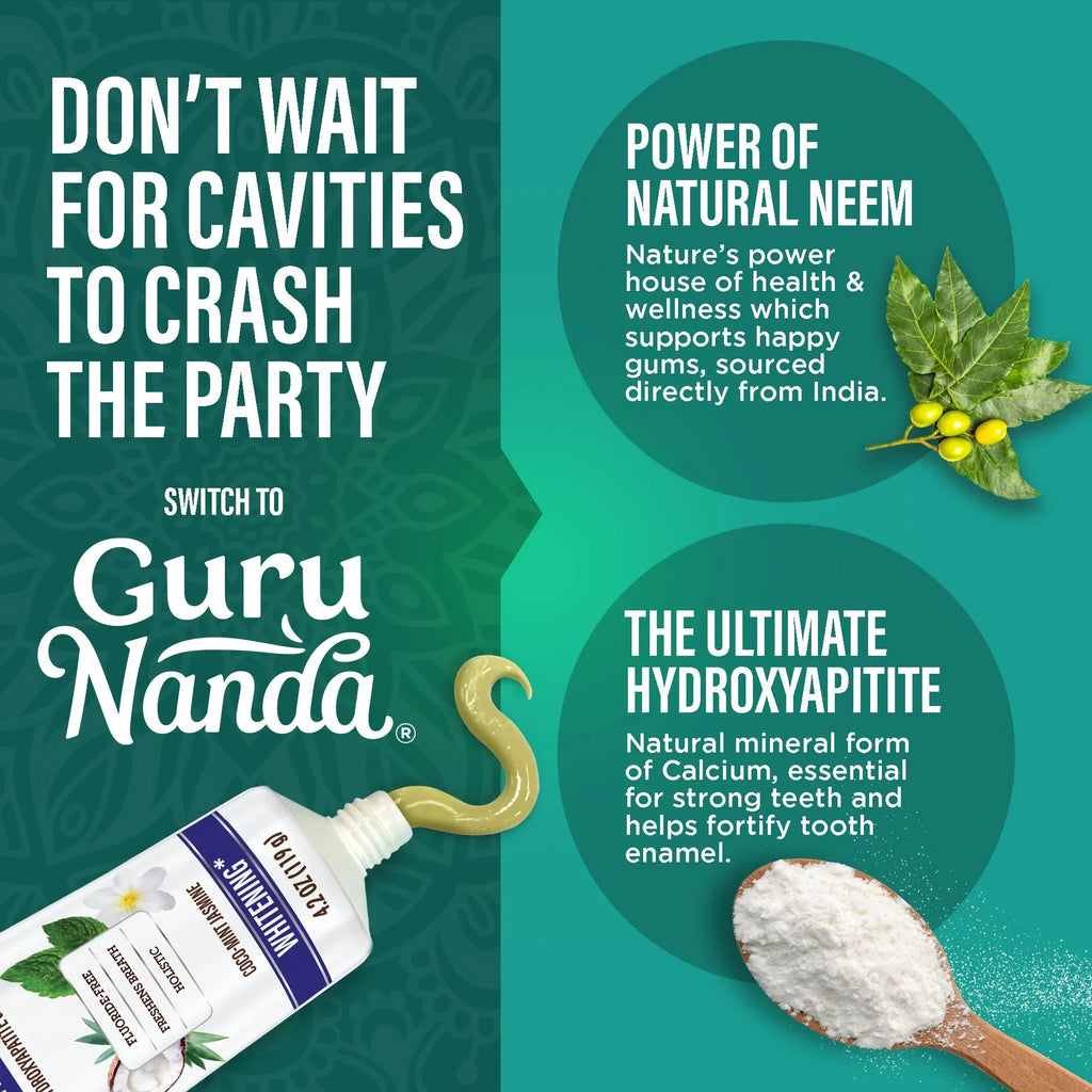 Travel-Size Hydroxyapatite & Neem Whitening Toothpaste. Fluoride Free ¨C 1 oz