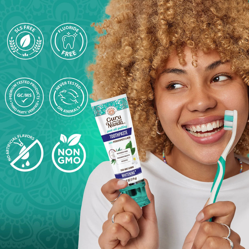 Travel-Size Hydroxyapatite & Neem Whitening Toothpaste. Fluoride Free ¨C 1 oz