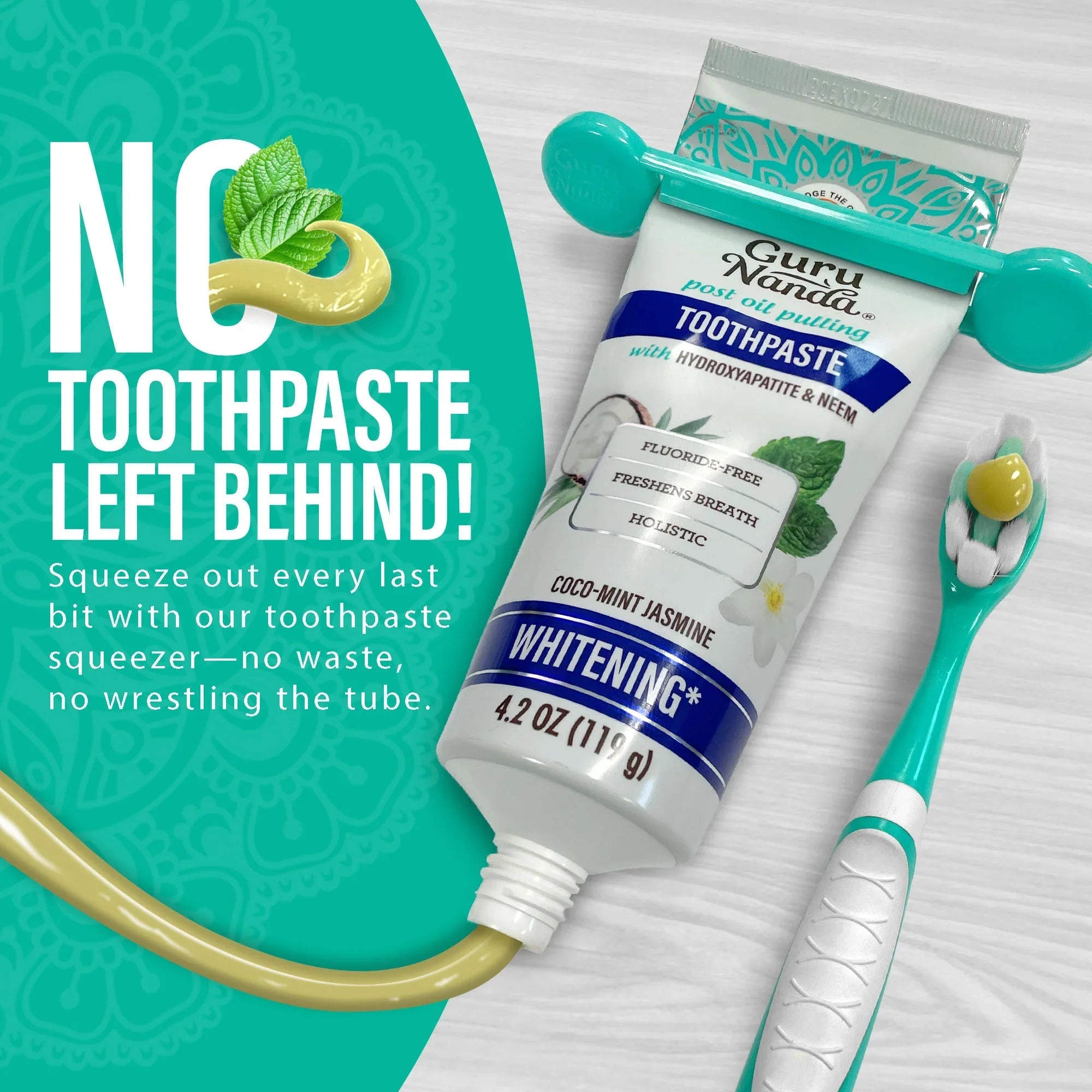 Travel-Size Hydroxyapatite & Neem Whitening Toothpaste. Fluoride Free ¨C 1 oz