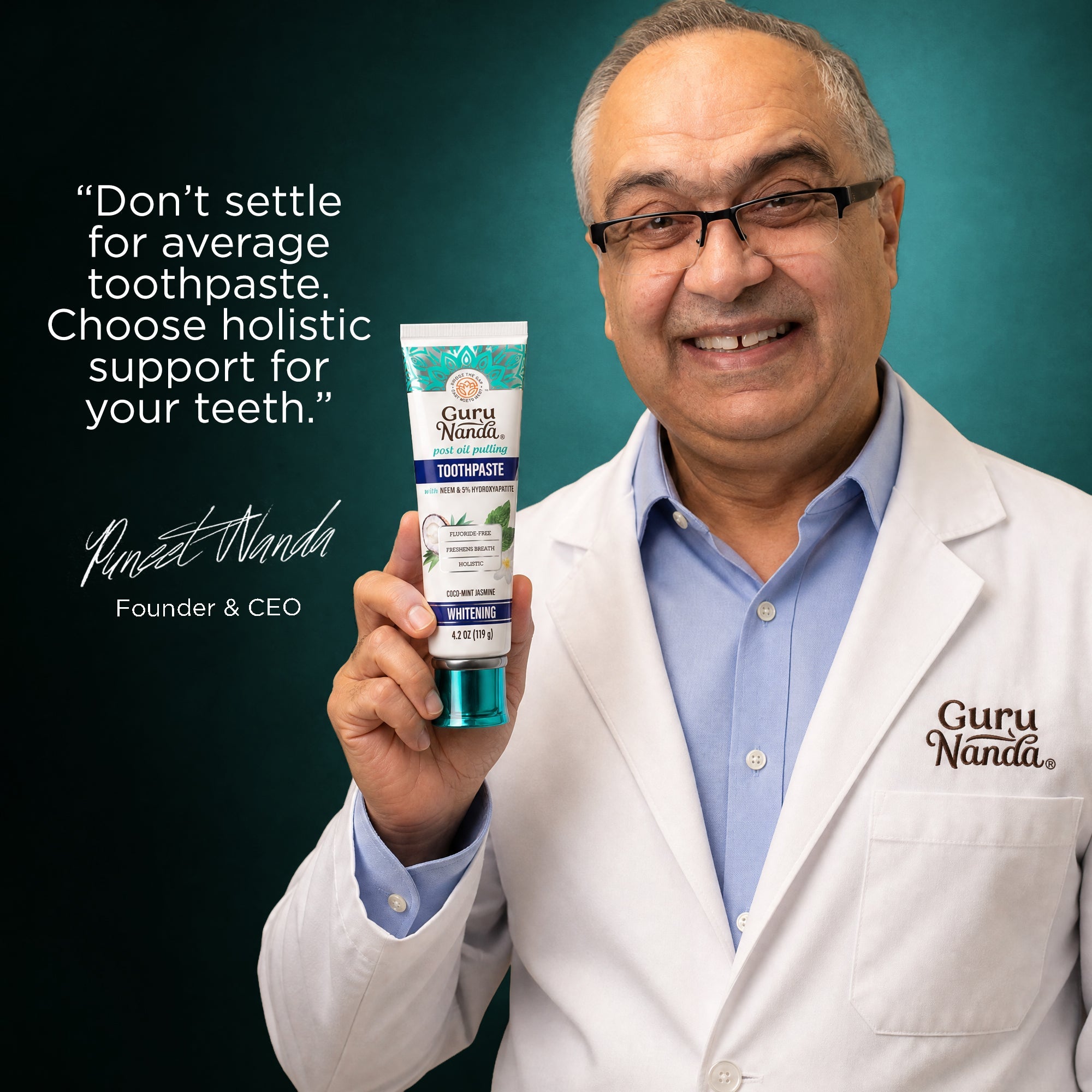 Hydroxyapatite & Neem Whitening Toothpaste. Fluoride Free ¨C 4.2 oz