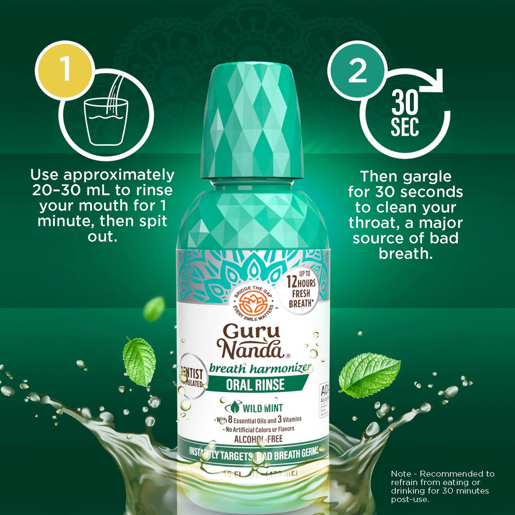 Fresh Breath Harmonizer Oral Rinse. Wild Mint