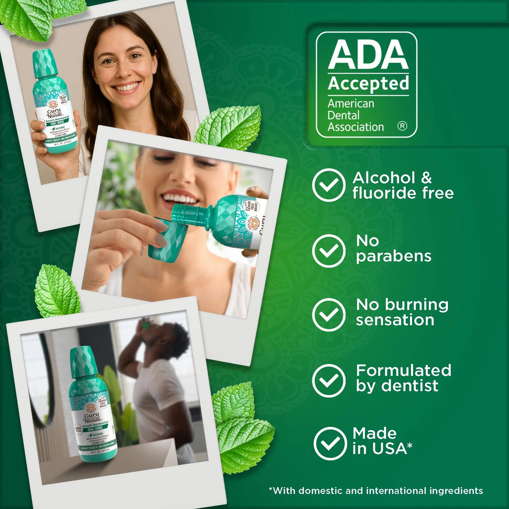 Fresh Breath Harmonizer Oral Rinse. Wild Mint