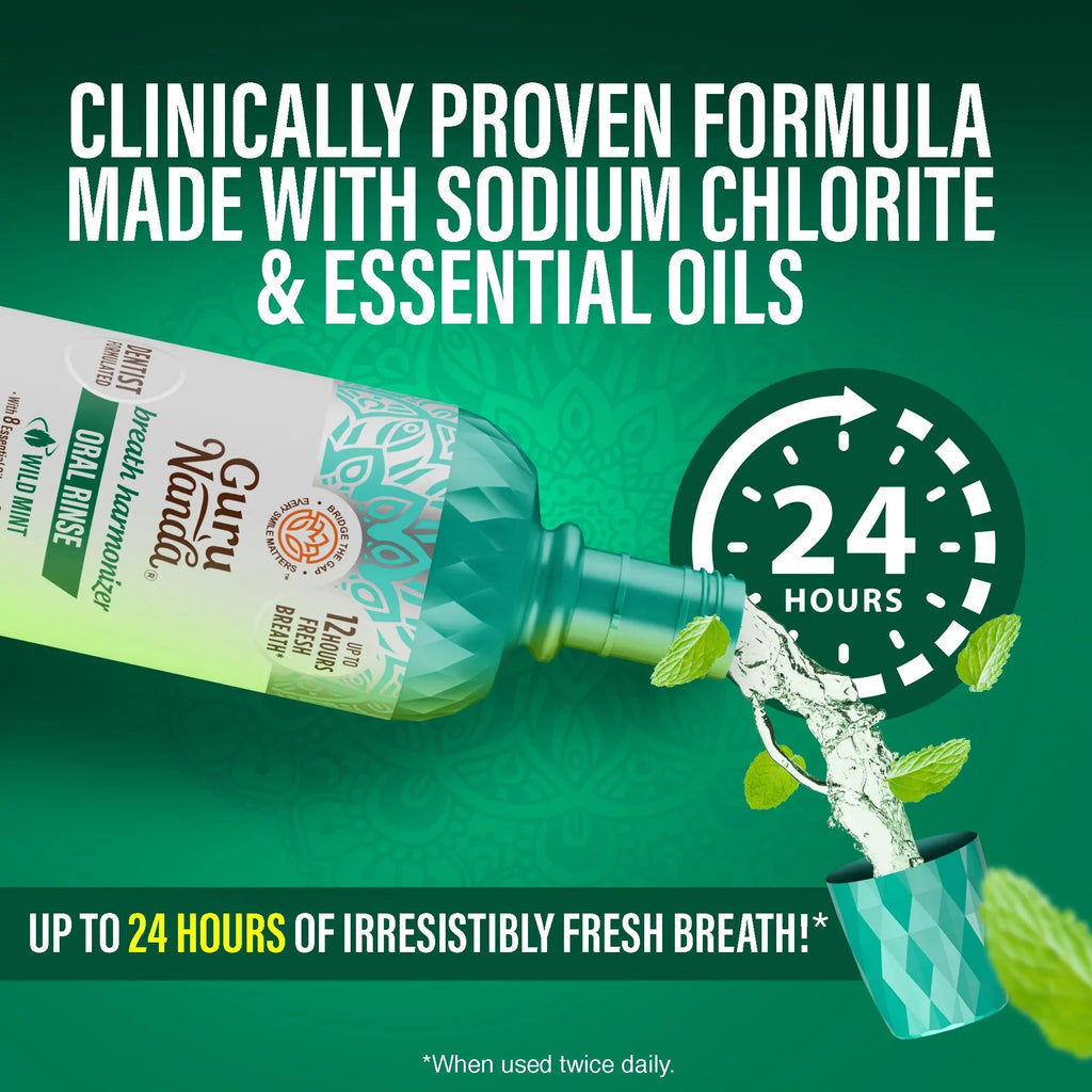 Fresh Breath Harmonizer Oral Rinse. Wild Mint