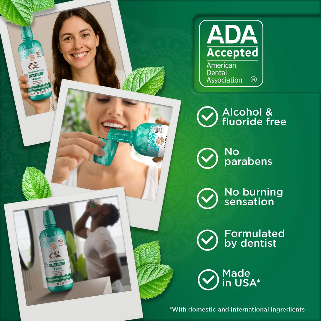 Fresh Breath Harmonizer Oral Rinse. Wild Mint